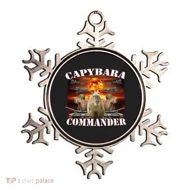 Capybara Commander Funny Capybara Warrior Ornament