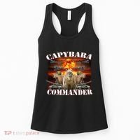 Capybara Commander Funny Capybara Warrior Women's Tank Top thumb 0