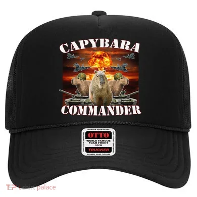 Capybara Commander Funny Capybara Warrior Hat