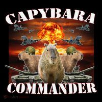 Capybara Commander Funny Capybara Warrior Visor thumb 3