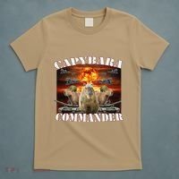 Capybara Commander Funny Capybara Warrior T-Shirt thumb 5