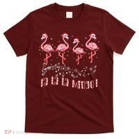Candy Cane Flamingoes Fa La La Mingo Flamingo Christmas T-Shirt thumb 0
