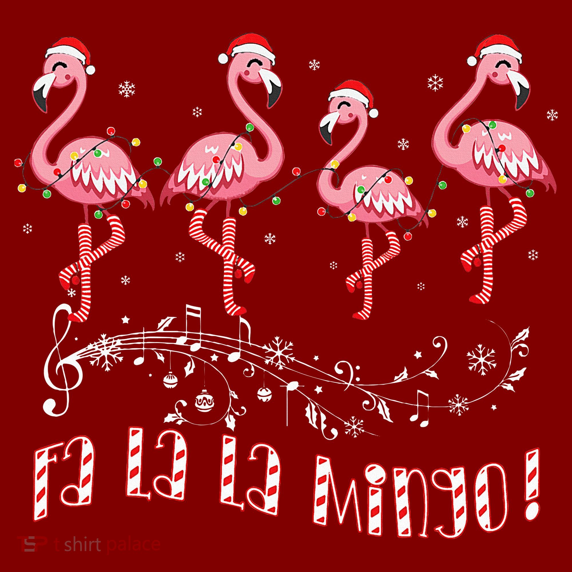 Candy Cane Flamingoes Fa La La Mingo Flamingo Christmas Baby Bodysuit
