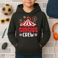 Circus Crew Funny Circus Staff Costume Circus Kids Hoodie thumb 2