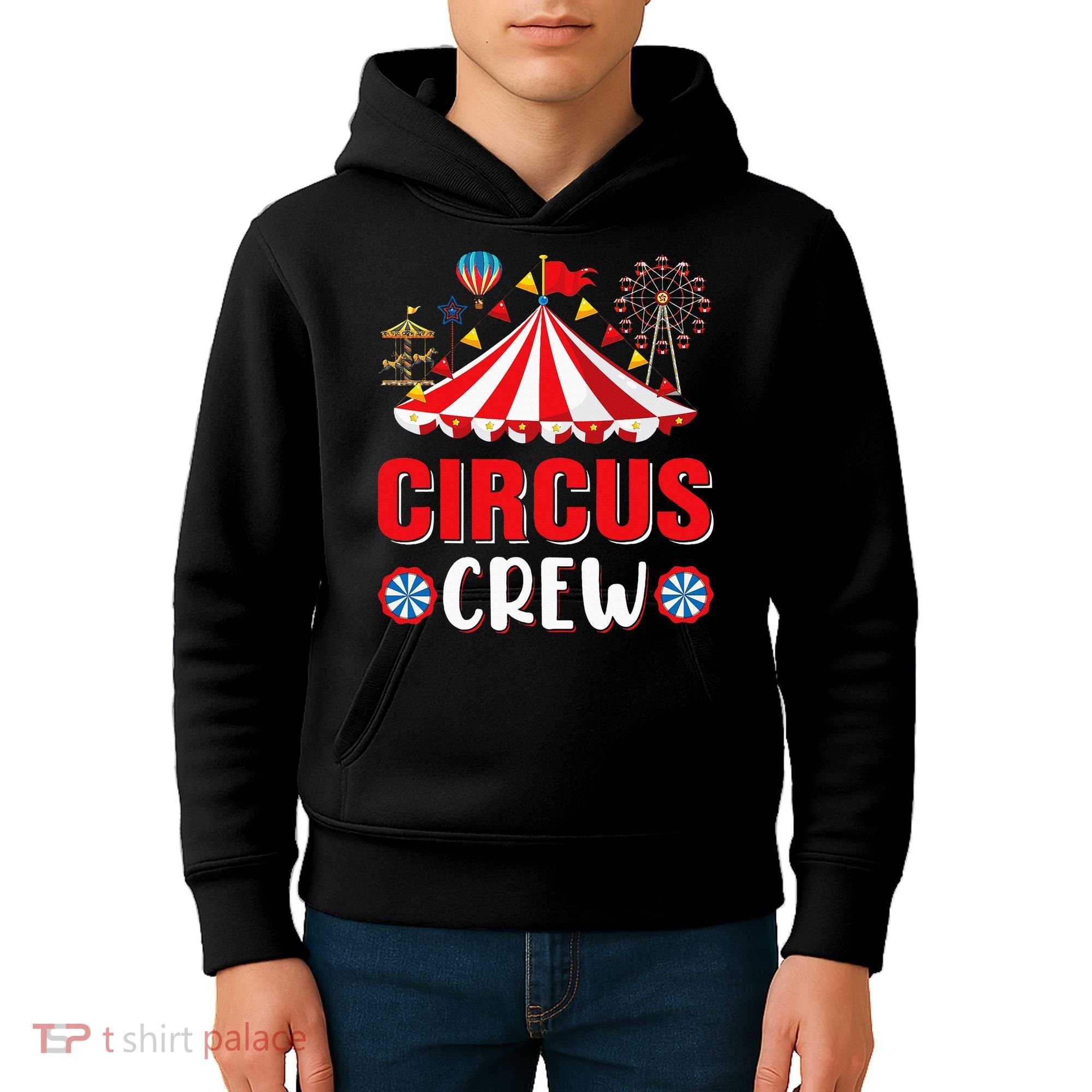 Circus Crew Funny Circus Staff Costume Circus Kids Hoodie