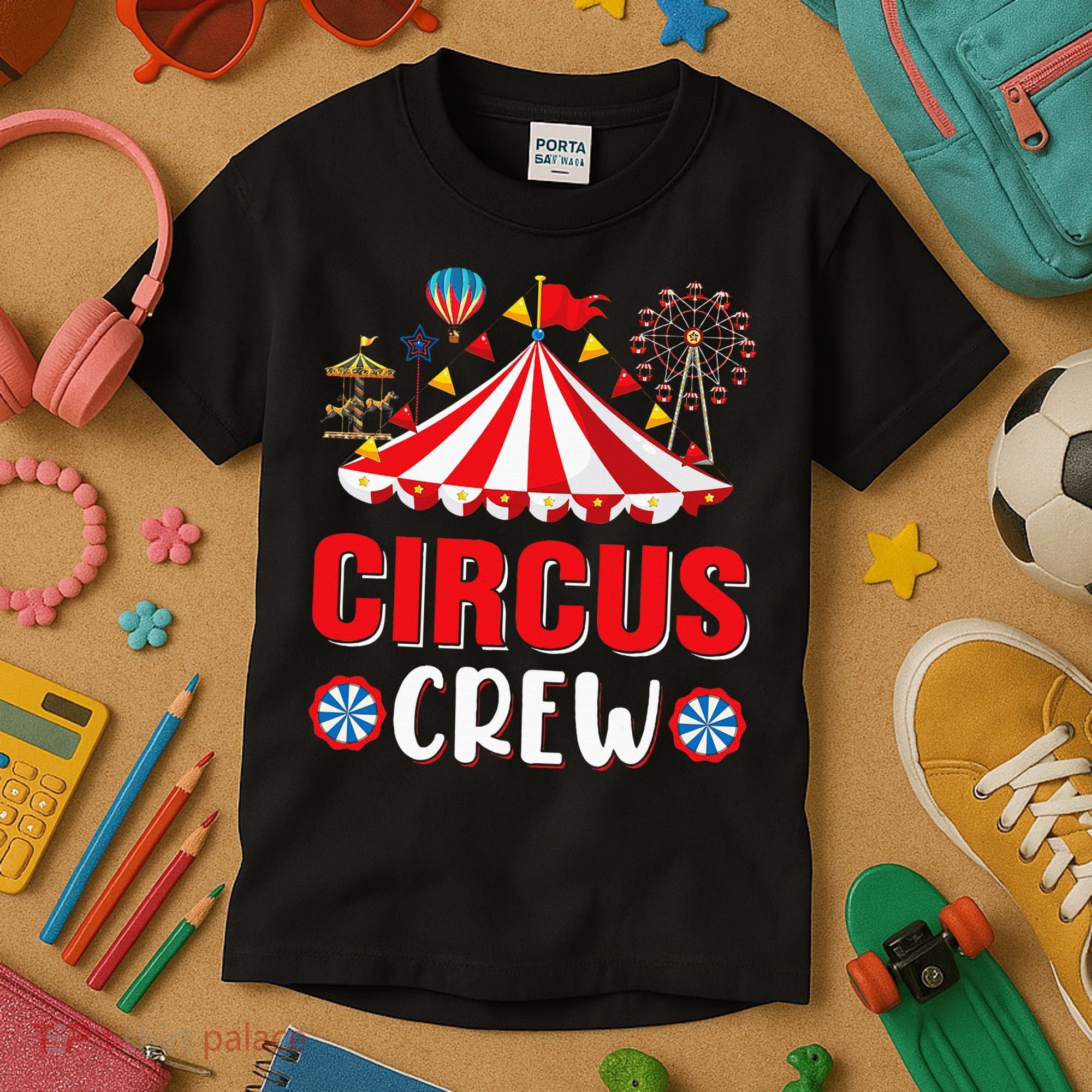 Circus Crew Funny Circus Staff Costume Circus Kids T-Shirt