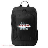 Chicago City Flag Downtown Skyline Chicago Skyline City Backpack thumb 0