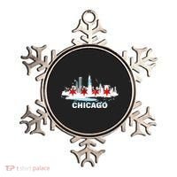 Chicago City Flag Downtown Skyline Chicago Skyline Ornament thumb 0