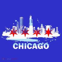 Chicago City Flag Downtown Skyline Chicago Skyline Visor thumb 3