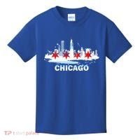 Chicago City Flag Downtown Skyline Chicago Skyline Kids T-Shirt thumb 0