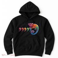 Comma Chameleon Funny 80S Throwback The Original Hoodie thumb 0