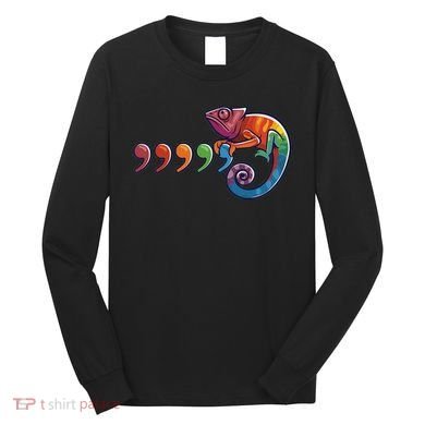 Comma Chameleon Funny 80S Throwback The Original Long Sleeve Shirt