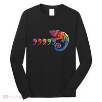 Comma Chameleon Funny 80S Throwback The Original Long Sleeve Shirt thumb 0