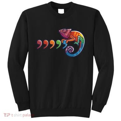 Comma Chameleon Funny 80S Throwback The Original Sweatshirt