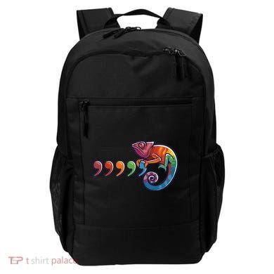 Comma Chameleon Funny 80S Throwback The Original Backpack