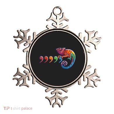 Comma Chameleon Funny 80S Throwback The Original Ornament