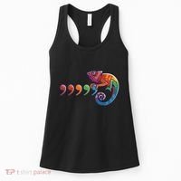 Comma Chameleon Funny 80S Throwback The Original Women's Tank Top thumb 0