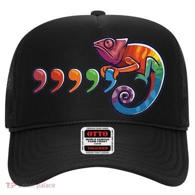 Comma Chameleon Funny 80S Throwback The Original Hat