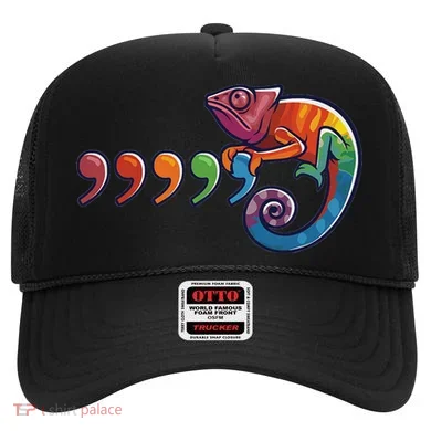 Comma Chameleon Funny 80S Throwback The Original Hat