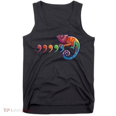Comma Chameleon Funny 80S Throwback The Original Tank Top