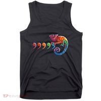 Comma Chameleon Funny 80S Throwback The Original Tank Top thumb 0