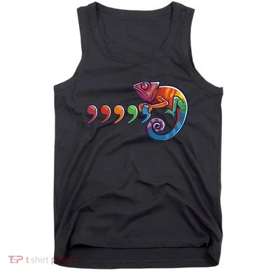 Comma Chameleon Funny 80S Throwback The Original Tank Top