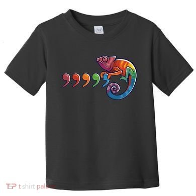 Comma Chameleon Funny 80S Throwback The Original Toddler T-Shirt