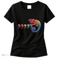 Comma Chameleon Funny 80S Throwback The Original Women's T-Shirt thumb 0