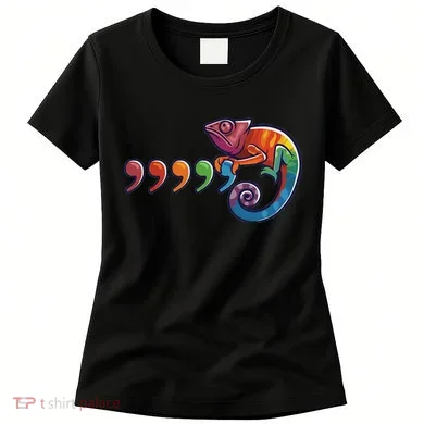 Comma Chameleon Funny 80S Throwback The Original Women's T-Shirt
