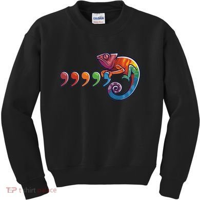 Comma Chameleon Funny 80S Throwback The Original Kids Sweatshirt