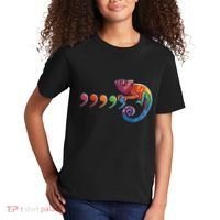 Comma Chameleon Funny 80S Throwback The Original Kids T-Shirt thumb 2