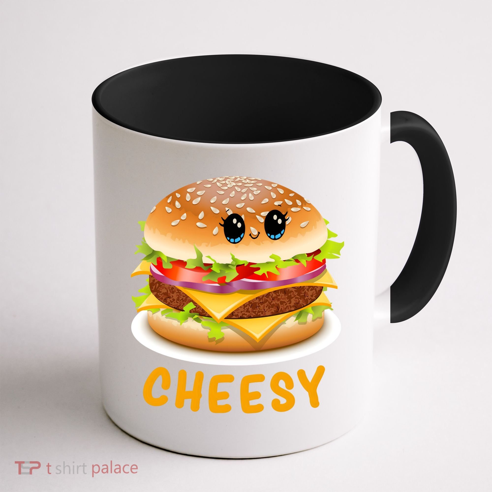 Cheesy Cute Funny Cheese Burger Food Pun Tee Gift Coffee Mug