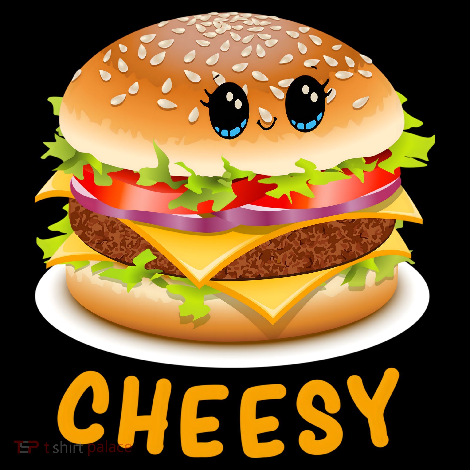 Cheesy Cute Funny Cheese Burger Food Pun Tee Gift Women's Hoodie