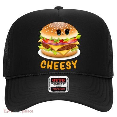 Cheesy Cute Funny Cheese Burger Food Pun Tee Gift Hat