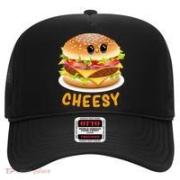 Cheesy Cute Funny Cheese Burger Food Pun Tee Gift Hat thumb 0