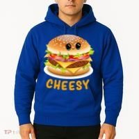 Cheesy Cute Funny Cheese Burger Food Pun Tee Gift Hoodie thumb 2