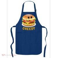 Cheesy Cute Funny Cheese Burger Food Pun Tee Gift Apron thumb 0