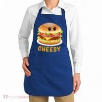 Cheesy Cute Funny Cheese Burger Food Pun Tee Gift Apron thumb 2