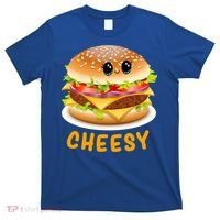 Cheesy Cute Funny Cheese Burger Food Pun Tee Gift T-Shirt thumb 0