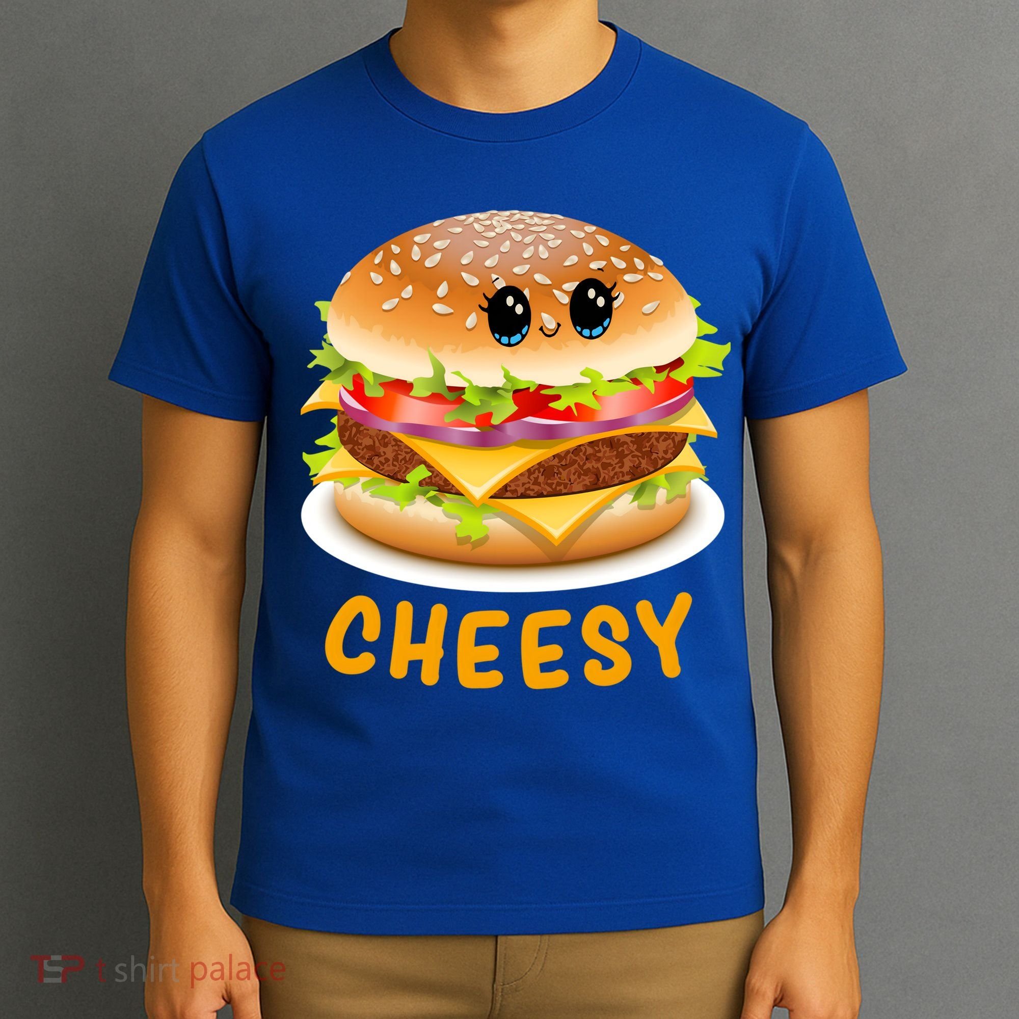 Cheesy Cute Funny Cheese Burger Food Pun Tee Gift T-Shirt