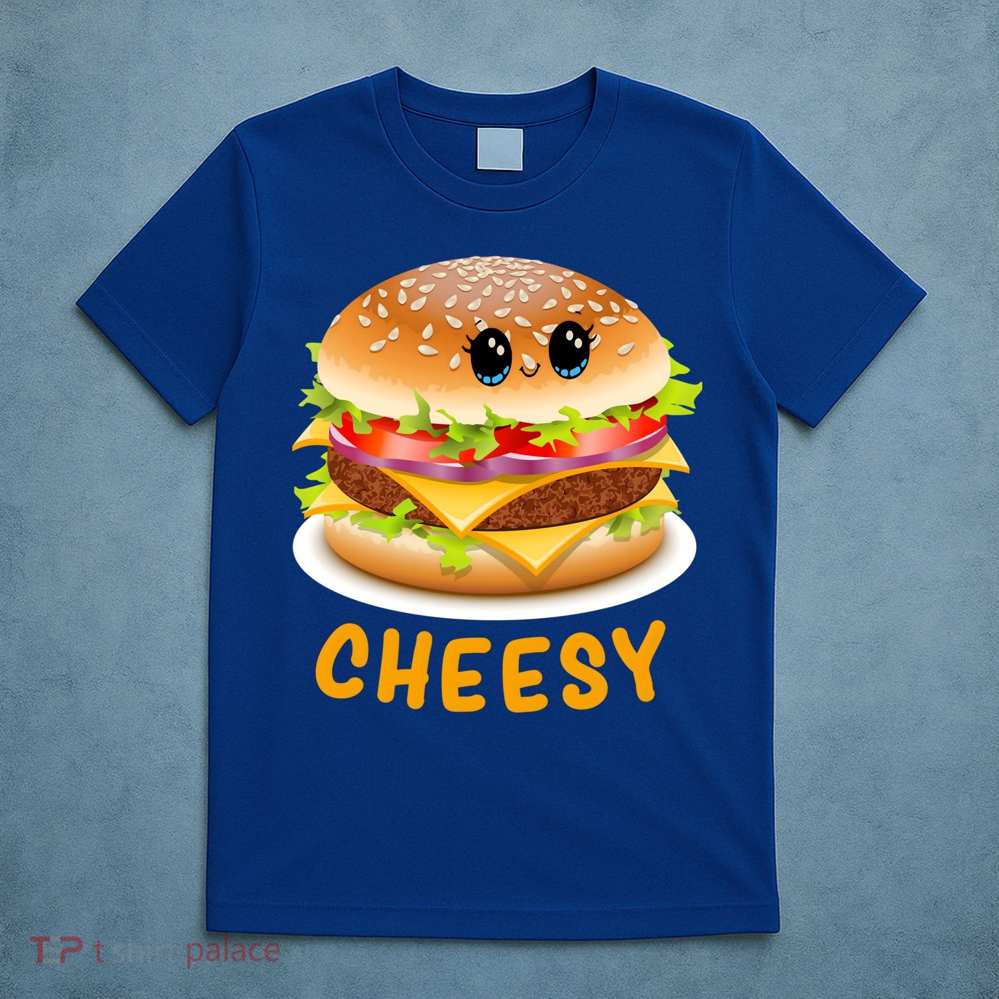 Cheesy Cute Funny Cheese Burger Food Pun Tee Gift T-Shirt