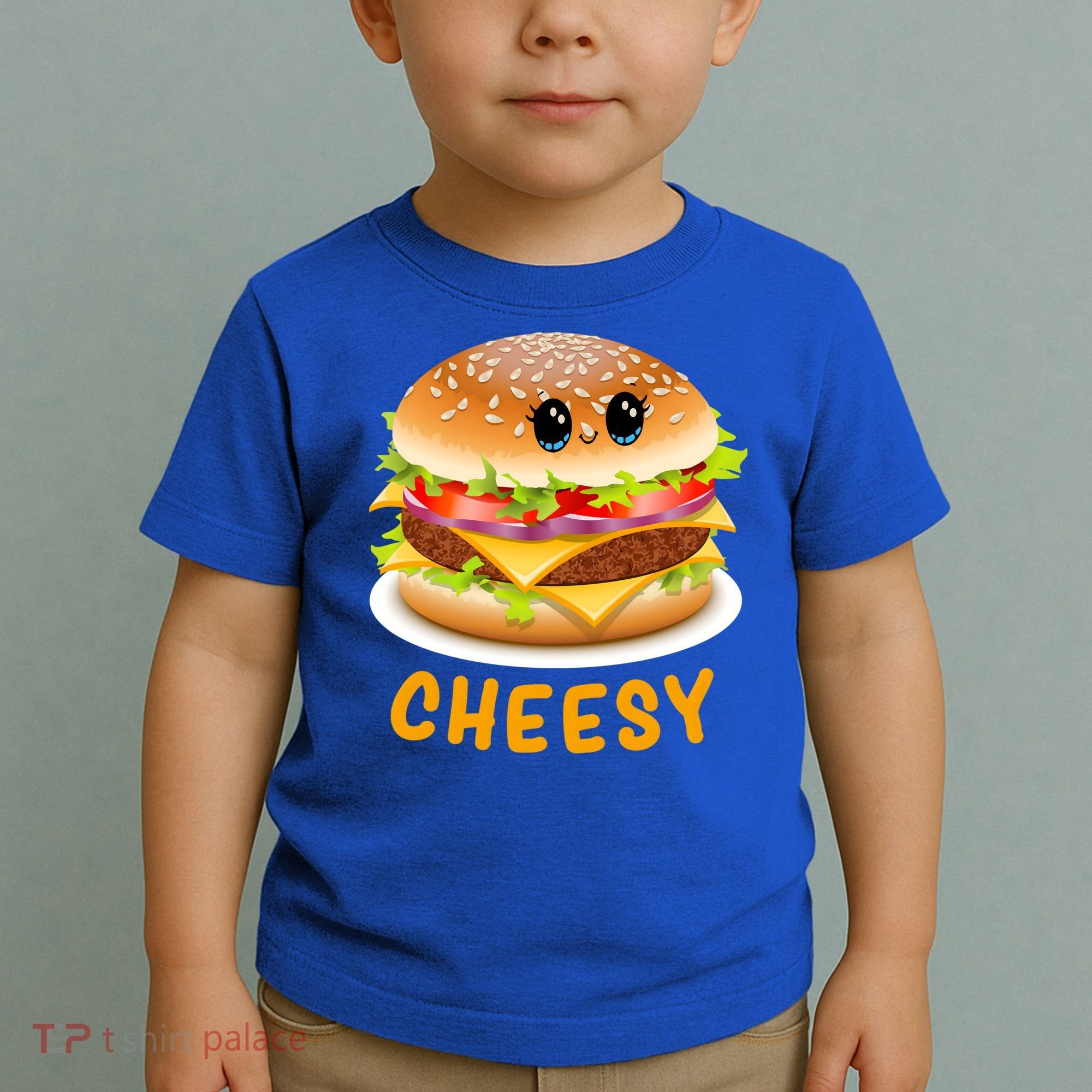 Cheesy Cute Funny Cheese Burger Food Pun Tee Gift Toddler T-Shirt
