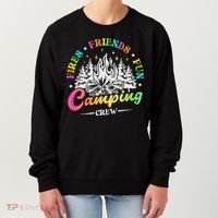 Camping Crew Fires Friends Fun Summer Vibes Camper  Women's Sweatshirt thumb 0