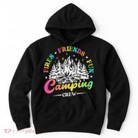 Camping Crew Fires Friends Fun Summer Vibes Camper  Hoodie thumb 0