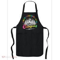 Camping Crew Fires Friends Fun Summer Vibes Camper  Apron thumb 0
