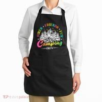Camping Crew Fires Friends Fun Summer Vibes Camper  Apron thumb 2