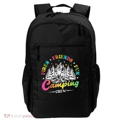 Camping Crew Fires Friends Fun Summer Vibes Camper  Backpack