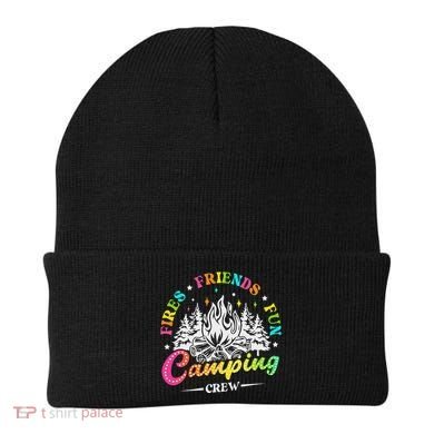 Camping Crew Fires Friends Fun Summer Vibes Camper  Beanie