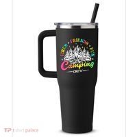 Camping Crew Fires Friends Fun Summer Vibes Camper  40oz Vacuum Insulated Stainless Steel Travel Tumbler thumb 2