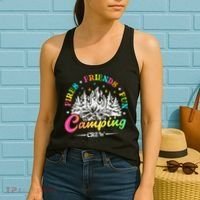 Camping Crew Fires Friends Fun Summer Vibes Camper  Women's Tank Top thumb 2